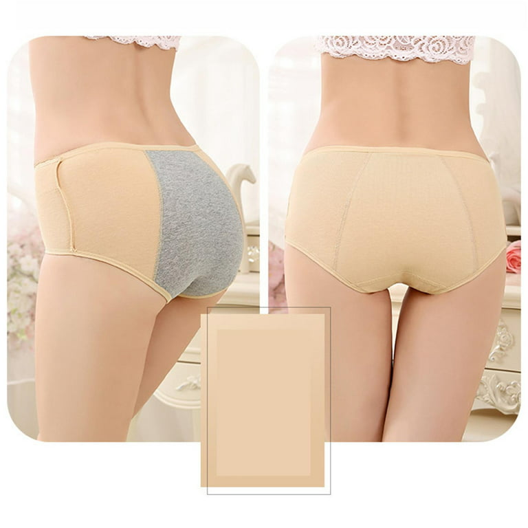  Menstrual Period Underwear Heavy Flow Postpartum Panty Womens  Bikini Panties Modal Hi-Cut Briefs 5 Pack Satori 4X-Large Plus Size