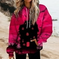 thumbnail image 1 of OUSITAID Halloween Femmes Mode Quotidienne Polyvalent Décontracté Sweat à Manches Longues Imprimé Top Sweatshirt, 1 of 5