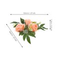 thumbnail image 3 of 2 velas artificiales con forma de anillo y corona de rosas realistas., 3 of 7