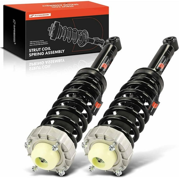 A-Premium Rear Pair (2) Complete Strut and Coil Spring Assembly Compatible with Audi Q7 2007-2015 & Volkswagen Touareg 2004-2017, Driver and Passenger Side