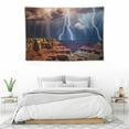 thumbnail image 4 of COMIO  Lightning Grand Canyon Dark Cloud Print Tapestry Wall Hanging Easy To Install Durable Wall Blanket For Bedroom Bath Home Decor, 4 of 7