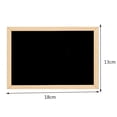 thumbnail image 2 of 2X Pizarra de Doble Cara de Madera de Madera Pizarra Pequeña Tablero de Mensajes de Escritura Decoración del Hogar de Bricolaje, 2 of 5
