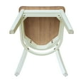 thumbnail image 5 of International Concepts Set of Two Emily Side Chairs, Hickory/Shell, 5 of 5
