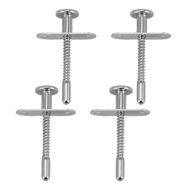 Shisuyan 4 Pcs Loquets à Ressort Boulons en Métal Loquets à Piston à Ressort Goupille de Verrouillage Fixation de Lit Accessoires de Réparation de Moustiquaire de Fenêtre