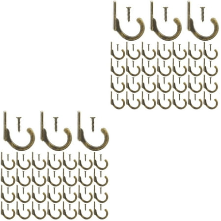 

Clothes Hook Metal Espresso Cup Single with Screw Key Hooks for Wall Decorative Small 116 Pcs