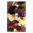 thumbnail image 1 of Metal Light Switch Plate Outlet Cover Purple White Rose Wallpaper ROS018, 1 of 13