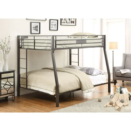 ACME Limbra Full XL over Queen Bunk Bed in Sandy Black, Multiple