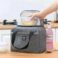 thumbnail image 6 of Portable Lunch Bag For OL Women Thermal Insulated Lunch Box Tote Cooler Handbag Waterproof Bento Pouch Office Food Shoulder Bag, 6 of 7