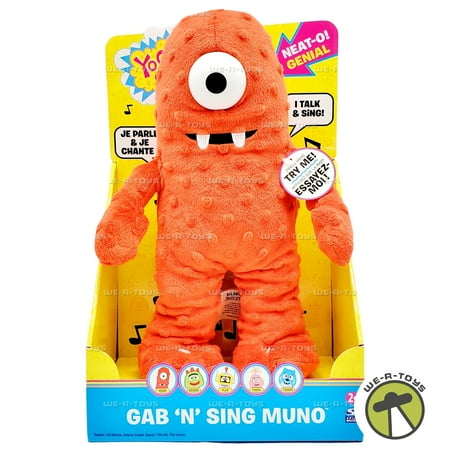 Yo Gabba Gabba! Gab 'n' Sing Muno Plush 2008 Spin Master 76765