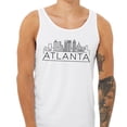 thumbnail image 2 of Skyline Atlanta Georgia Tank Top Unisex Large White, 2 of 5