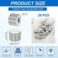 thumbnail image 2 of M3 Knurled Thumb Nuts, 20pcs 304 Stainless Steel Flat Head Blind Hole Round Knob Fasteners Screw Cap for 3D Printer Parts, D8mm x H6mm, 2 of 6