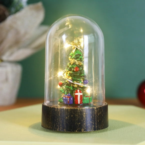 Yhmxh Noël DEL Père Noël Bonhomme de Neige Sapin de Noël Petite Lampe de Nuit Ornements de Noël Nuit de Rêve pour Jardin Extérieur Chambre Balcon Cadeaux d'Hiver Décorations de Noël en Liquidation - Sapin de Noël