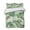 Beige, variant on Quilts Full Size Bedding Set, Green Monstera Leaves Lightweight Quilted Comforter, Tropical Blue Palm Leaf Botanical Summer Soft Bedspread Coverlet with Pillow Covers for All Season, 78" x 90"