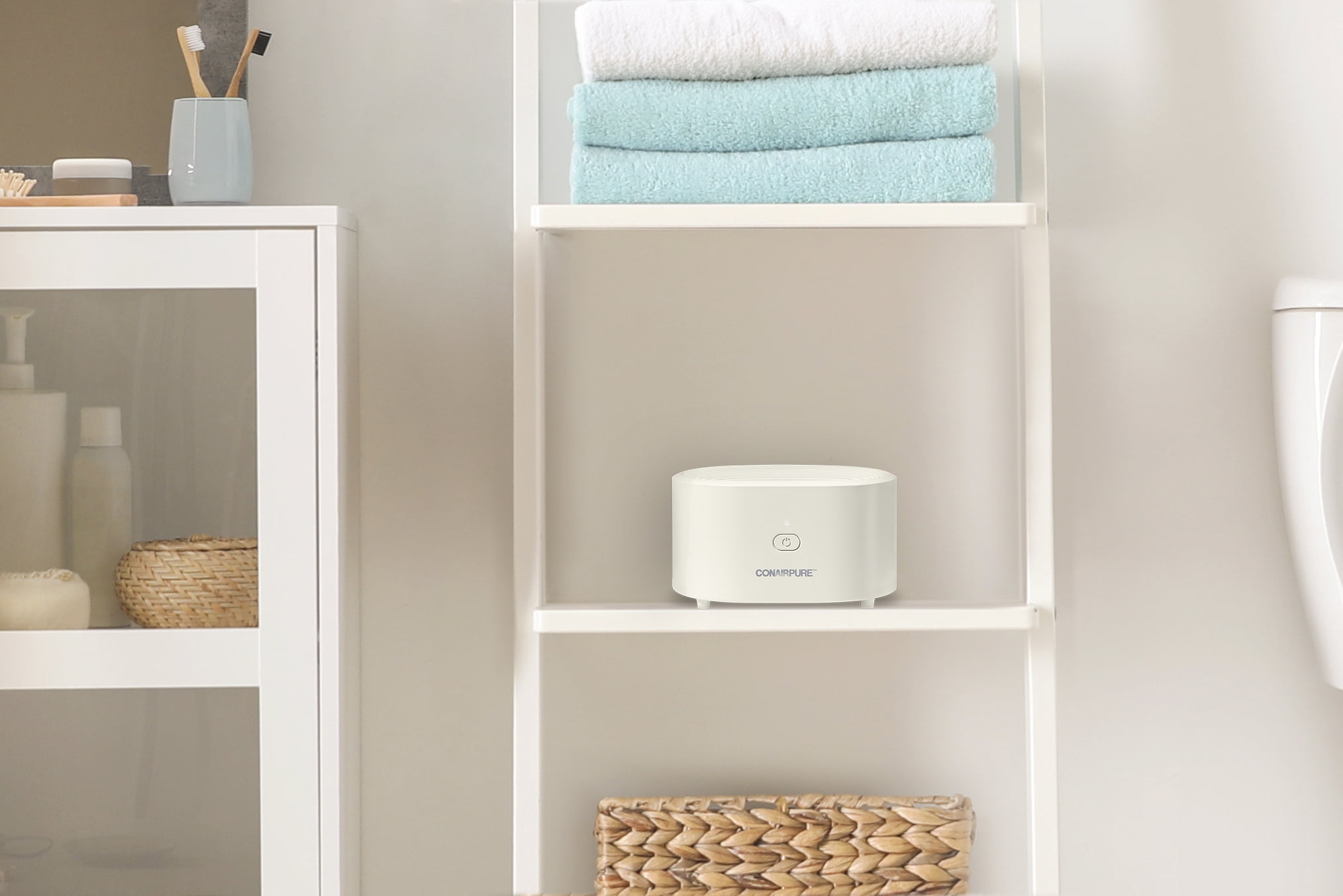 ConairPure Portable HEPA Air Purifier, 3 Fan Settings, Sand