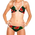 thumbnail image 2 of Watermelon Swimming Suits Women Bikini Sets, Detachable Sponge, Adjustable Strap, Two-Pack - Ideal for Beach and Pool Parties, 2 of 6