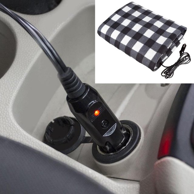 Manta térmica de coche para vehículos de 12V, manta eléctrica de Material transpirable, suave y cómoda, para coches, camiones y RV Estilo 1 BLESIY Coche Eléctrico Auto Manta