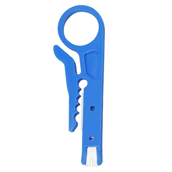 relayinert 5/10pcs/Set Portable Wire Stripper Knife Crimper Pliers Crimping Tool Cable Stripping Wire Cutter Cut Line Tool Cable Stripping Blue 1Set