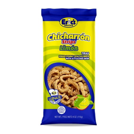 Erics Chicharron Limon Flavored Pork Rinds in 4oz Bag