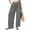 Dark Gray women wide leg cargo pants a1, variant on Cagogo Women's Drawstring Cargo Pants Wide Leg With Pockets Casual Loose Long Lounge Party Trousers Summer Travel Beachwear Clothes, Gray S