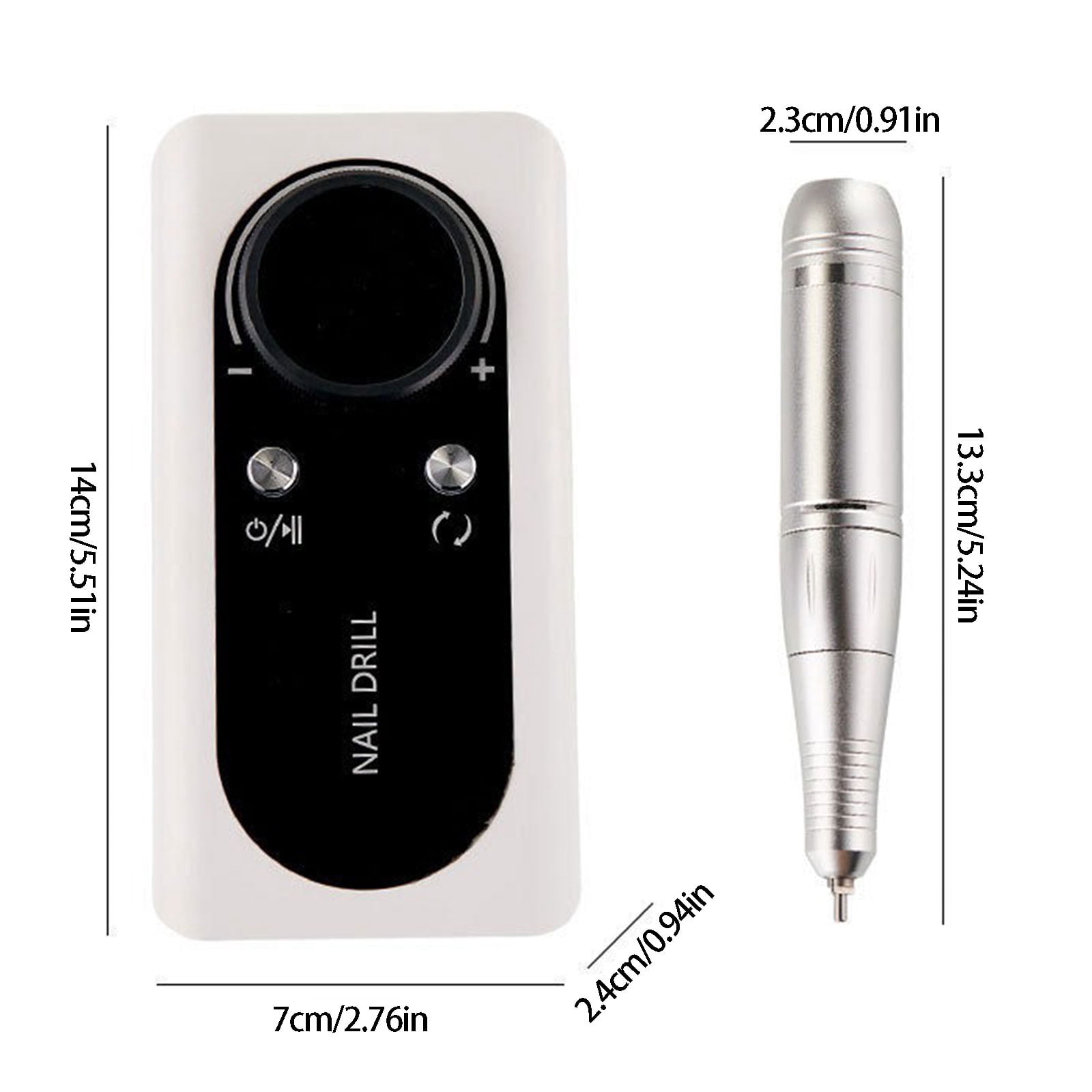 Electric Nails Drill Nails Grinder Set USB Connection 6 Drill Heads for Easy Travel Use Easy Manicure Applications