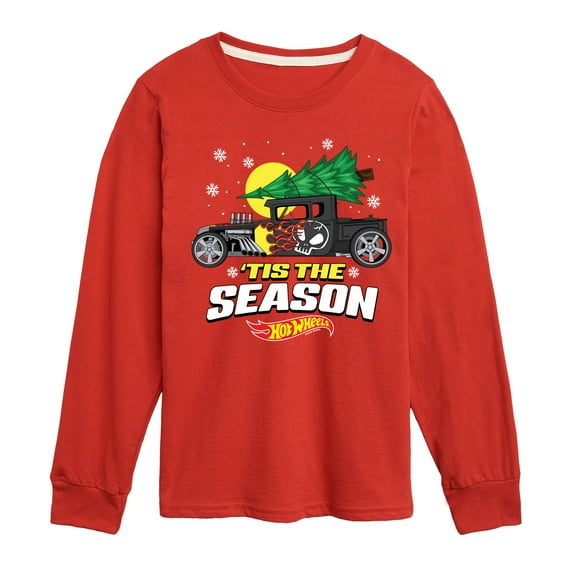 Hot Wheels - Tis The Season - Toddler & Youth Long Sleeve Graphic T-Shirt