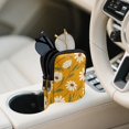 thumbnail image 3 of SEANATIVE Soft Neoprene Zipper Eyeglasses Pouch with Double Compartment Glasses Case Water-Resistant Lightweight Portable Eyewear Holder Bag for Women Men Travel, Yellow Daisy Print, 3 of 7