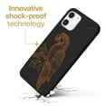 thumbnail image 3 of Case Yard Wooden Case for iPhone-11 Soft TPU Silicone cover Slim Fit Shockproof Wood Protective Phone Cover for Girls Boys Men and Women Supports Wireless Charging Ara Parrot Design, 3 of 7