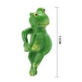 thumbnail image 5 of Hyasfey Planter Frog Figurine Resin Frog Flowerpot Decoration Flower Pot Edge Hanging Frog for Garden Potted Plants Bonsai, 5 of 7