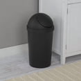 thumbnail image 4 of Sterilite 11.4 L Black SwingTop Wastebasket, 4 of 5