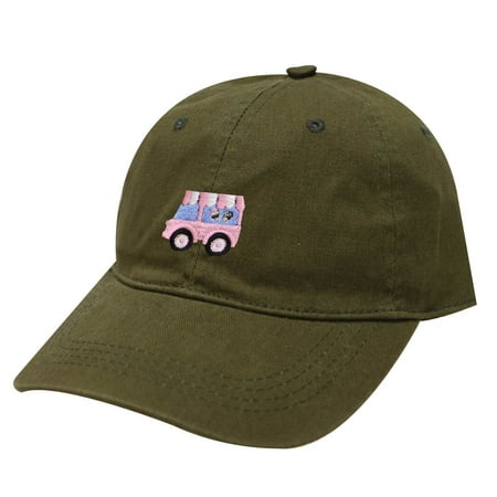 City Hunter C104 Ice Cream Truck Cotton Baseball Cap 19 Colors (Olive