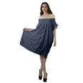 thumbnail image 2 of Moomaya Printed Poly Crepe Tunic Plus Size Womens Dresses Sleeveless Ladies Top, 2 of 4