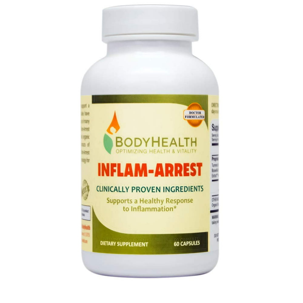 BodyHealth InflamArrest 60 Capsules Anti Inflammatory Supplement