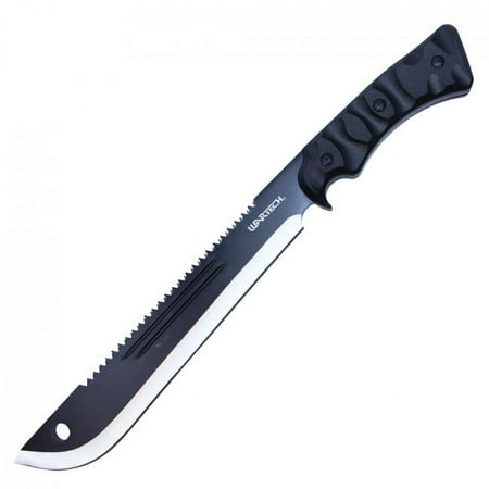 16 Tactical Full Tang Jungle Machete Survival Hunting Knife + Sheath