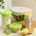 thumbnail image 3 of Hyasfey 3 Pcs Couvercles en Silicone Réutilisables Extensibles de Qualité Alimentaire pour Conteneurs Gadget de Cuisine Sans BPA Résistant à la Chaleur, 3 of 8