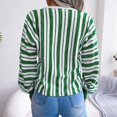 thumbnail image 3 of Vedolay Fall Sweaters Womens 2023 Trendy Fall Fashion Sweaters Knit Ribbed Stripe Pullover Top,Green M, 3 of 5