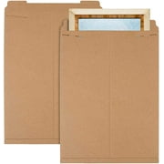 APQ Pack of 5 Tab Lock Mailers 20 x 27 Kraft Chipboard envelopes 20x27 Rigid Paperboard mailers. Locking tab Closure.