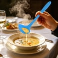 thumbnail image 3 of Premium Silicone Cooking Ladle,8.7 Inch Small Ladle Spoon,High Heat Resistant and Non Stick Silicone Soup Spoons,BPA Free Durable Kitchen Utensils for Cooking,Stirring and Serving Soups(Blue), 3 of 7
