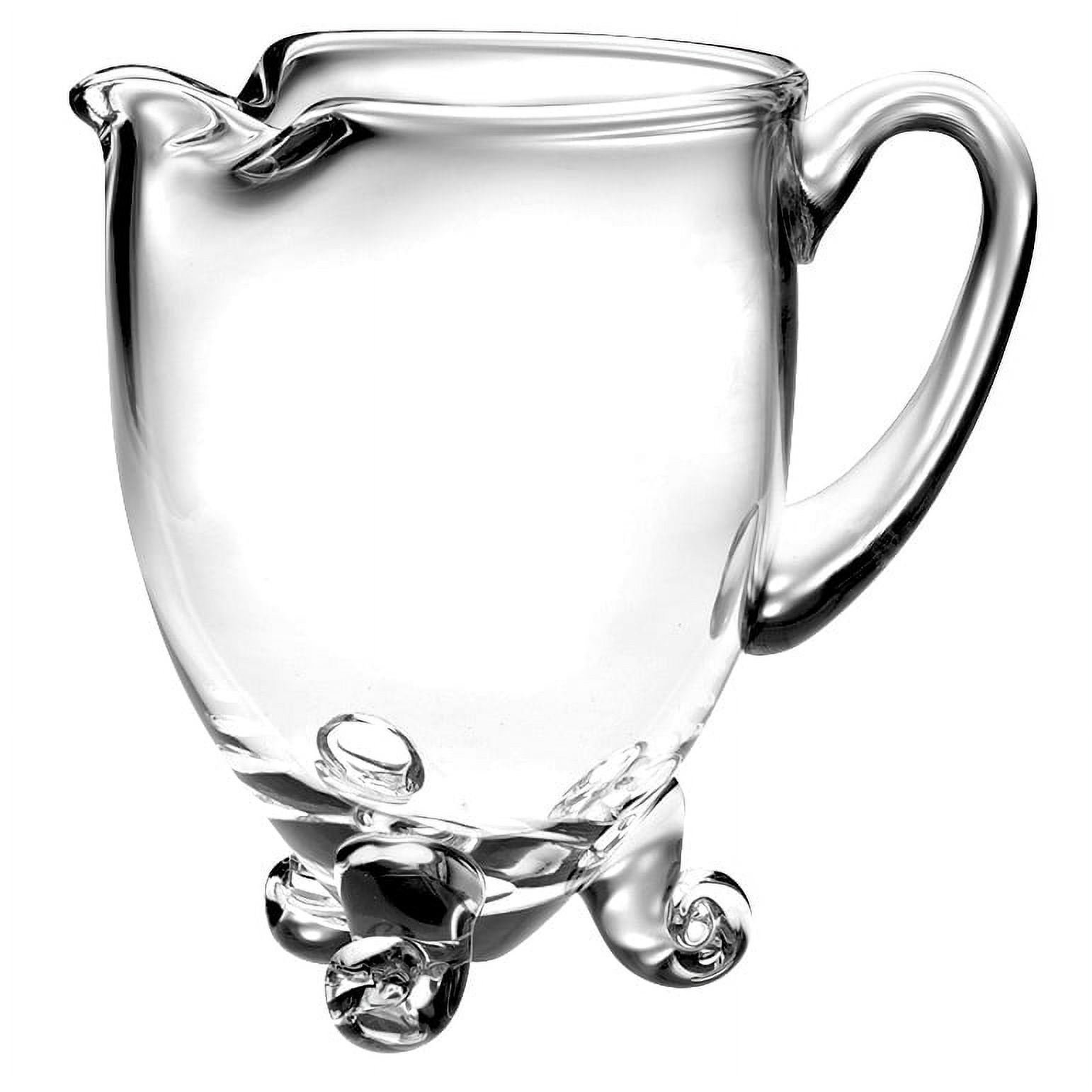 Majestic Gifts Inc. Majestic Gifts Clear European Glass Footed Pitcher with Handle 40 oz.