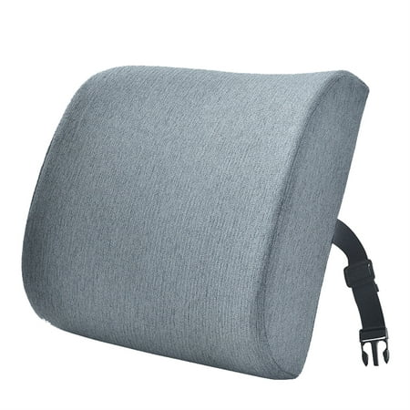 

Hesroicy Back Cushion Super Soft Wear Resistant Cotton Flax Lumbar Pillow Memory Foam Seat Cushion for Home
