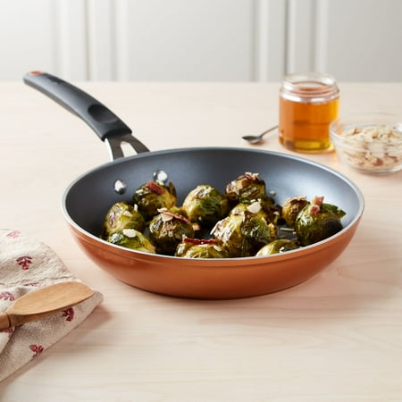Tasty 9.5 Inch Diamond Non-Stick Frying Pan - Copper