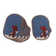 thumbnail image 3 of 6 Piezas de Parches de Costura Soledad Adornos de Decoración de Tela de Mezclilla Azul Marino, 3 of 9