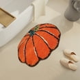 thumbnail image 5 of Orange Pumpkin Bath Mat, Cute Halloween Rug, Washable Non-Slip Halloween Bath Mat for Bathroom, Front Door, Bedroom, Kitchen, Home Fall Decor, 5 of 5