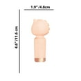 thumbnail image 2 of Wet Dreams Beaky Horned Mini Massage Wand, Peach, 2 of 3