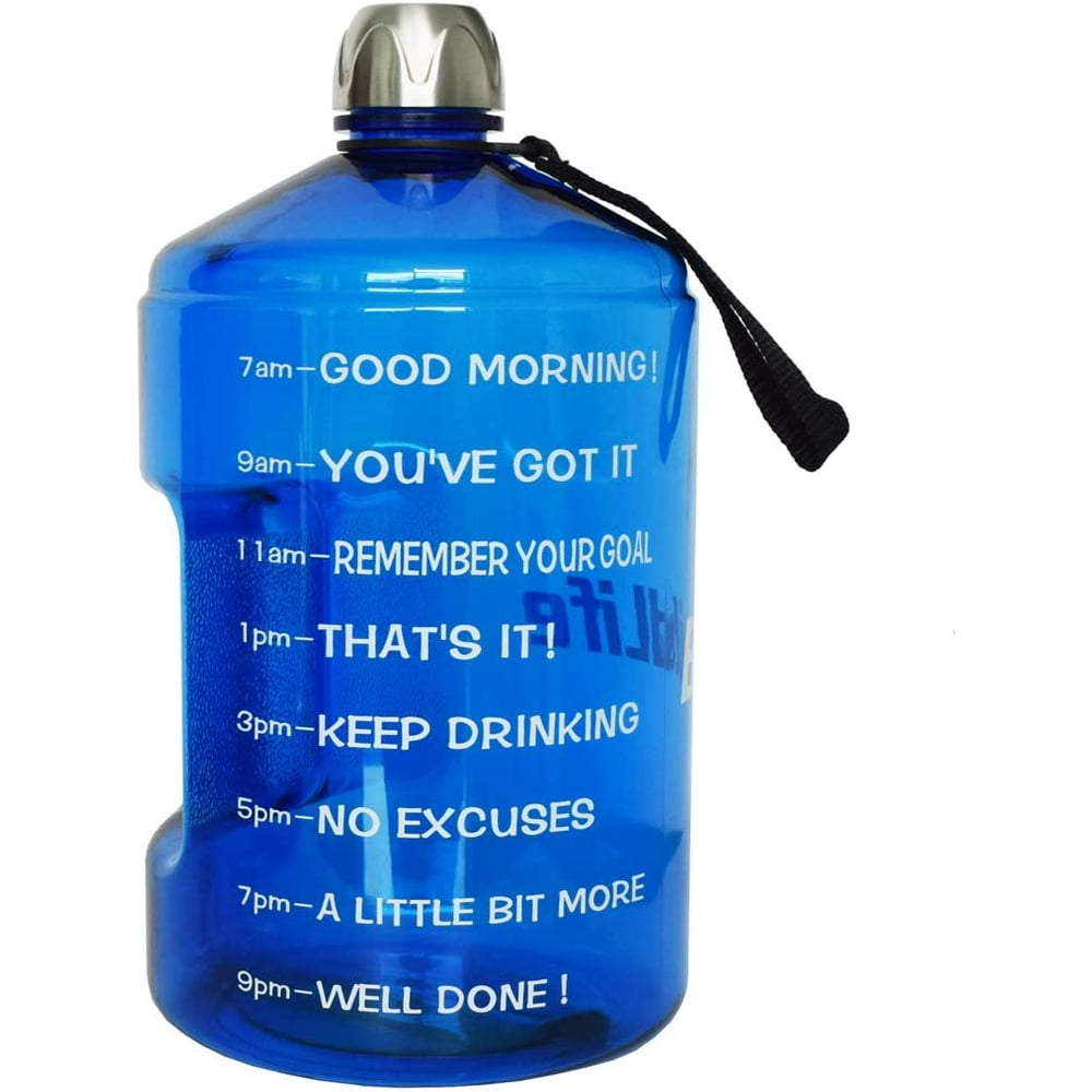 BuildLife 1 Gallon Water Bottle Motivational Fitness