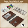 thumbnail image 4 of Fintie Slim Minimalist Front Pocket Wallet with Built-in Case Holder for AirTag, 7 Slots Leather Wallet with AirTag Holder, RFID Blocking Cash Credit Card Wallet Compatible with AirTag, 4 of 7