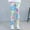 Light Blue, variant on TAIAOJING Toddler Baby Kids Girls Ankle Length Leggings Printing Flower Classic Stretch Pants Casual Joggers, 2-3 Years