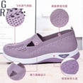 thumbnail image 5 of Women's Mesh Flats Shoes Breathable Slip on Shoes Casual Black and White Flats Comfortable Walking Shoes, 5 of 9