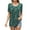Green Floral, variant on jinghuiyue Womens T Shirts Short Sleeve Pleated Crew Neck Tunic Top Casual Dressy Loose Fit Summer Tops Blouses XL