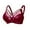 Wine, variant on VBVC Women's Mesh Pull Up Bralette,Ladies Seamless Underwear,Breathable T-Shirt Bra For Women,Wine,Size M(80K)