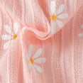 thumbnail image 5 of CAICJ98 Newborn Baby Girl Clothes Ruffle Sleeve Jumpsuit Corduroy Floral Romper+Headband Cute Fall Winter One Piece Outfit (Pink,3-6 Months), 5 of 6